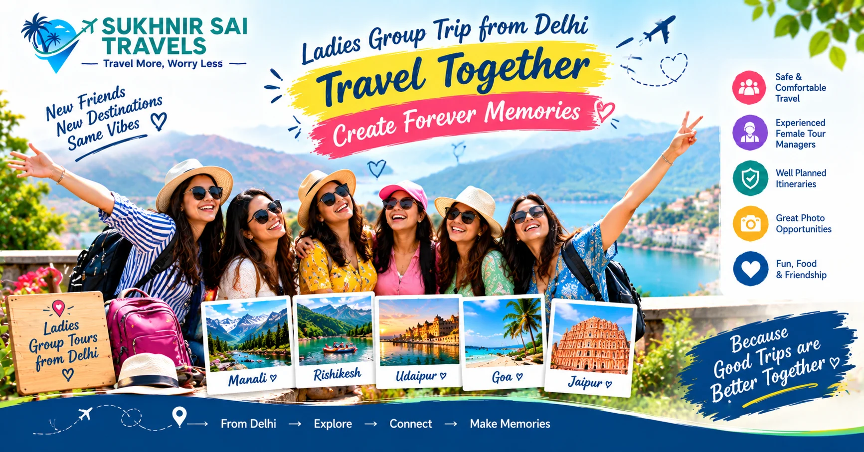 Ladies Group Trip from Delhi: Where to Go, What It Costs and How to Plan One That Feels Safe